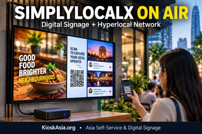 SLX On Air digital signage display running at Metro Hospital India